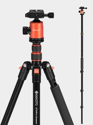 Camera Tripod,GEEKOTO 79" Light Aluminium Tripod Monopod with 360° Panorama Ball Head, Tripod for DSLR Camera with 1/4” Quick Release Plate and Carrying Bag