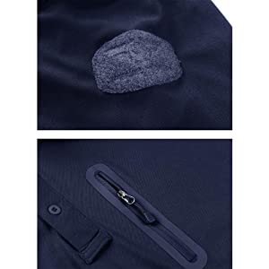 KEFITEVD Men's Military Combat T-Shirt Summer Short Sleeve Golf Polo Shirts with Zipper Pockets