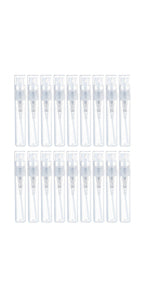 nuoshen 90Pcs Mini Spray Empty Bottles, Atomizer Plastic Bottle Portable Perfume Empty Sample Bottle for Liquid Makeup Tool (2ml)