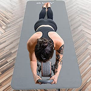 ab buddy Non Slip Large Extra Wide Exercise, Yoga, Aerobic, Pilates Mat. For Gym or Home Gym