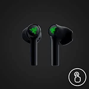 Razer Hammerhead True Wireless X - Low Latency Earbuds (Low Latency 60ms Gaming Mode, Mobile App Customisation, Custom-tuned 13mm drivers, Bluetooth 5.2 with Auto-Pairing, Google Fast Pair) Black