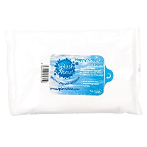 Splash About Kids' Double Pack Nappy Liners, White, One Size