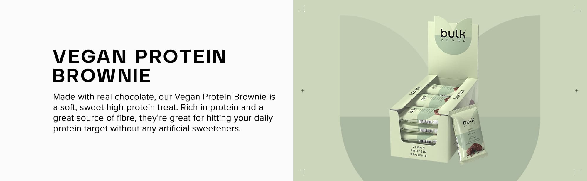 Bulk Vegan Protein Brownie, Chocolate, Pack of 12