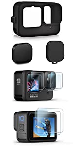 FitStill 60M Waterproof Case for GoPro HERO 10/ HERO 9 Black, Protective Underwater Dive Housing Shell with Bracket Accessories for Go Pro Hero10/9 black Action Camera