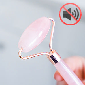 Original Jade Roller and Gua Sha Massage Tool - Jade Face Roller - Face Roller: 100% Natural Rose Quartz - Face Massager, Facial Roller for Skin, Eyes, Neck - Authentic, Durable, Noiseless Design