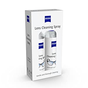 ZEISS Lens Cleaning Spray, Twin Pack for Cleansing Optical Surfaces, Glass and Plastic Cleaner, for Glasses, Spectacles, Cameras, Microscopes, Digital Screens and Ski Goggles (2 x 120 ml Sprays)