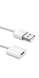 TechMatte Charging Adapter Cable for Apple Pencil and iPad Pro (2 Pack, White)