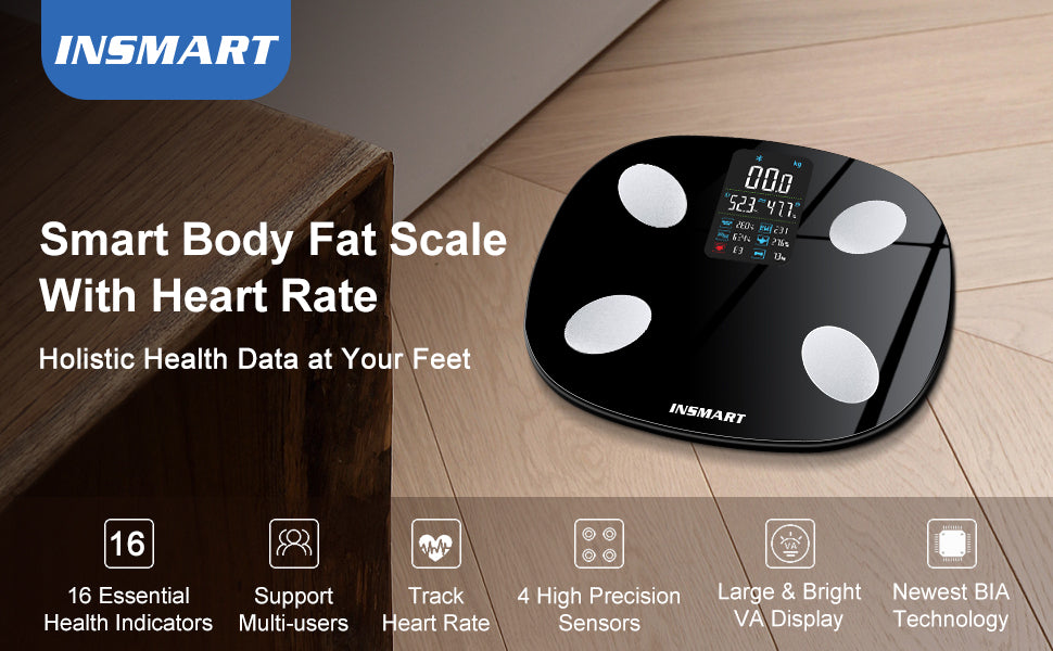 Smart Scales for Body Weight, BAIFROS Bluetooth Body Fat Scale with Most  Accurate ITO Technology, 13 Measurement Weight Scale Smart APP Fit Tracker  Scales for Fitness (ST/LB/KG)