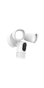 eufy Security Floodlight Camera, 1080p, No Monthly Fees, 2500 Lumens, Weatherproof, Built-in AI, Non-stop Power (Existing Outdoor Wiring Required, Weatherproof Junction Box Included)