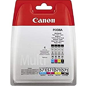 Canon Original CLI-571 Ink Cartridges - Cyan, Magenta, Yellow and Black