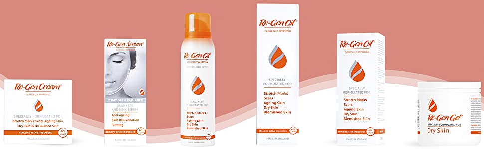 Re-Gen Oil - Improve the Appearance of Scars, Stretch Marks and Uneven Skin Tone -1 x 125 ml