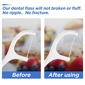 Dental Floss Picks High Toughness Toothpicks Sticks 250pcs with Portable Cases and 100pcs BrushPicks Interdental Toothpicks Perfect for Family,Hotel,Travel