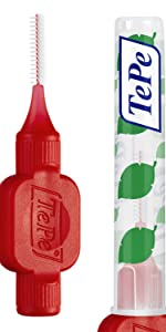 TEPE Interdental Brushes Red Original 0.5 mm / Simple and Effective Cleaning of interdental Spaces / 1 x 20 Brushes