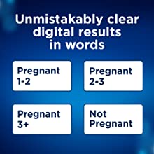 Clearblue Pregnancy Test - Digital with Weeks Indicator, The Only Test That Tells You How Many Weeks, 2 Digital Tests