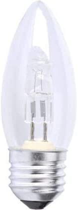 TCP 42 Watt Candle ECO Halogen Eco Halogen Dimmable Light Bulb Eqv to 55 Watt - Pack of 4