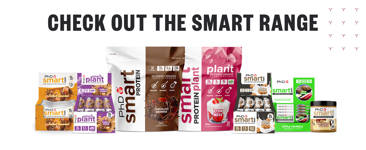 PhD Nutrition | Smart Bar | High Protein, Low-Sugar, Indulgent Chocolate-Coated Protein Bars | 20 g Protein, 238 Calories | Chocolate Peanut Butter, 12 Bars