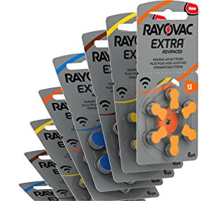 Rayovac Acoustic Special Mercury-Free Size 13 Hearing Aid Batteries (Pack of 6)