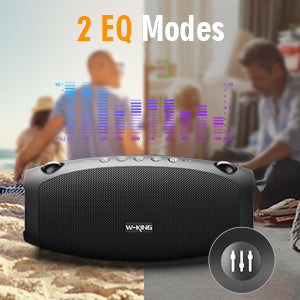 W-KING Bluetooth Speaker, 70W Super Punchy Bass Portable Speaker Loud, 42H  Playtime, IPX6 Waterproof Outdoor with Power Bank, Crystal Clear Audio,TF