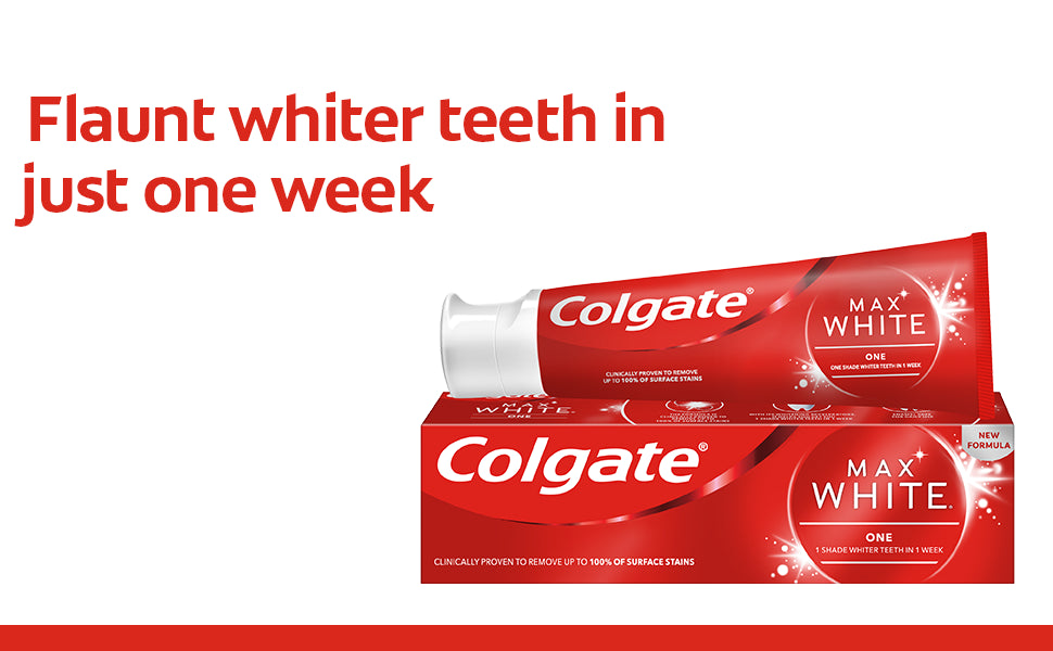 Colgate Max White One Toothpaste, 3 x 75ml