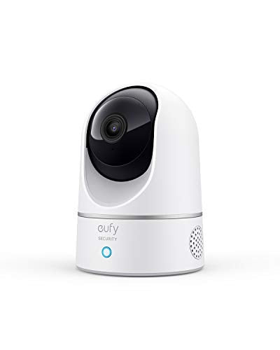 eufy Security Solo IndoorCam P24 2K Pan & Tilt Home Security Camera Indoor, Plug-in Cam, Wi-Fi, Human & Pet AI, Voice Assistant Compatibility, Night Vision, Motion Tracking, Homebase not Compatible