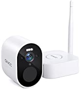 Security Camera Outdoor Wired, 2.4G Wireless CCTV Camera, GNCC 360° Intelligent Auto-Track 1080P Colorful Night Vision Home Security Camera, APP Remote Control, Two Way Audio, Support Alexa (K1)