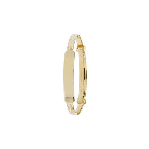 Christening Baby Gold ID Bangle New born Bangles for Girls and Boys, Solid 9ct 375 Yellow Gold Bracelet, Birthday Girl Boy Gift