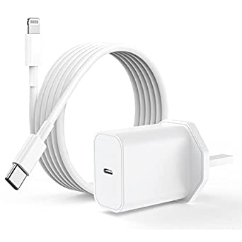 iPhone 12 13 Fast Charger and Cable, [Apple MFi Certified] 20W Wall Charger Plug with USB C to Lightning Cable Cord,Type C Power Charger Adapter for iPhone 13/13 Pro Max/13 Mini/12 Pro Max/11 Pro/11