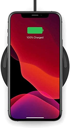 Belkin Boost Charge Wireless Charging Pad 15W (Qi-Certified Wireless Charger for iPhone, AirPods, Samsung, Google and more, AC Adapter Included) - Black