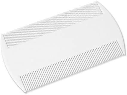 A1SONIC® Neon Double Sided Nit Comb for Head Lice Detection Comb | it removes Nits, Lice and Fleas and eggs (WHITE)