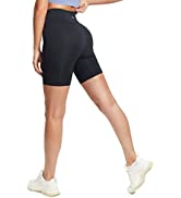 BALEAF Women's 10" Running Sports Shorts Knee Length Gym Leggings High Waisted Yoga Shorts with Pockets