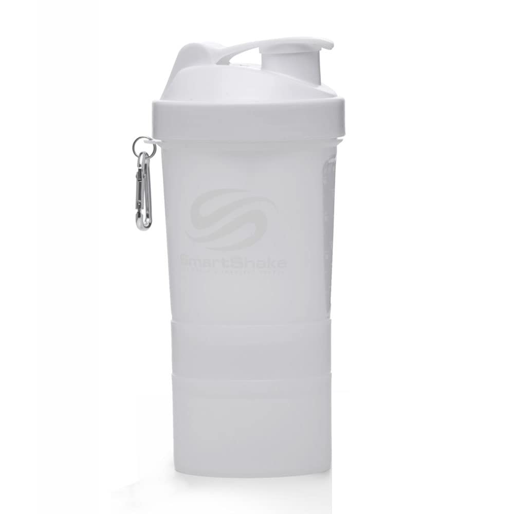 Smartshake Sports Supplements Shakers, 600 ml, White