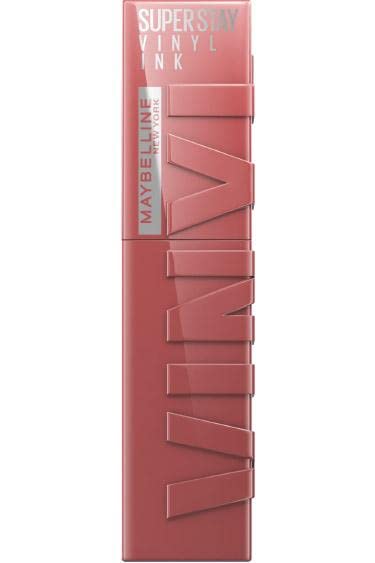 Maybelline New York Lip Colour, Smudge-free, Long Lasting up to 16h, Liquid Lipstick, Shine Finish, SuperStay Vinyl Ink, 35 Cheeky