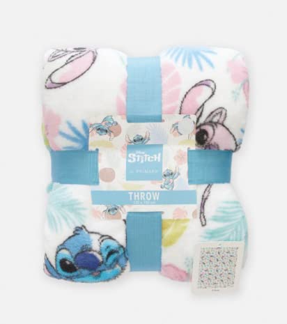 New Disney Lilo & Stitch Soft Fleece Throw Stitch Angel Blanket 120 x 150cm Primark