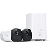 eufy Security eufyCam 2C Pro 2-Cam Kit Security Camera Outdoor, Wireless Home Security Systems with 2K Resolution, 180-Day Battery Life, HomeKit Compatibility, IP67, Night Vision, and No Monthly Fee.