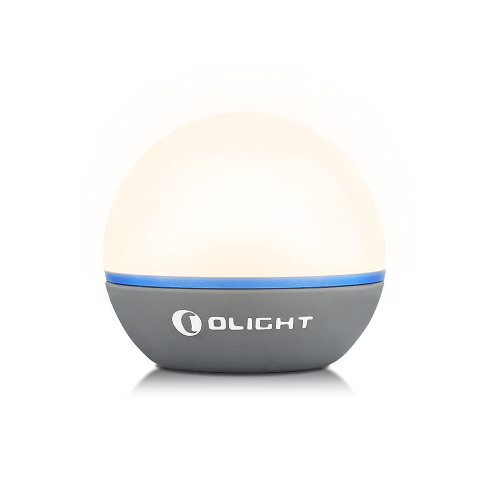 OLIGHT Obulb Night Lamp 55 Lumens Decoration Light IPX7 Waterproof Bedside Light 4-Mode Exquisite Mood Light Weighting Only 55g, Available for Reading, Night Working and Camping (Grey)