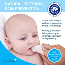 Brush-Baby DentalWipes for Babies, Stage 1 Birth, First Teeth, Suitable from 0-16 Months, Soft & Gently Clean Your Baby’s Mouth, Gums and Tongue, Individually Wrapped, White, 28 Count
