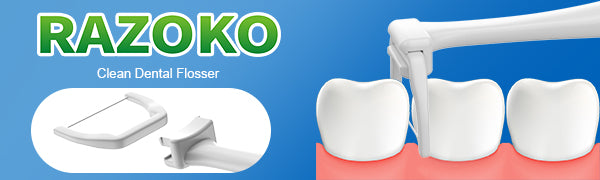 Dental Floss Picks, Clean Dental Flossers Kit (2 Handles&180 Extra Strength Refills)