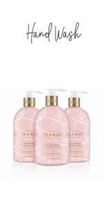 Baylis & Harding Elements Pink Blossom & Lotus Flower Luxury Body Wash 500ml, Pack of 4 - Vegan Friendly