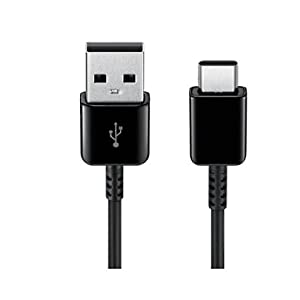 Samsung Original USB Type C Charge and Sync Cable – Genuine Samsung USB-A to USB-C Charging Cable for Fast Charging of Mobile Phones and Tablets – 1.5 m - Black