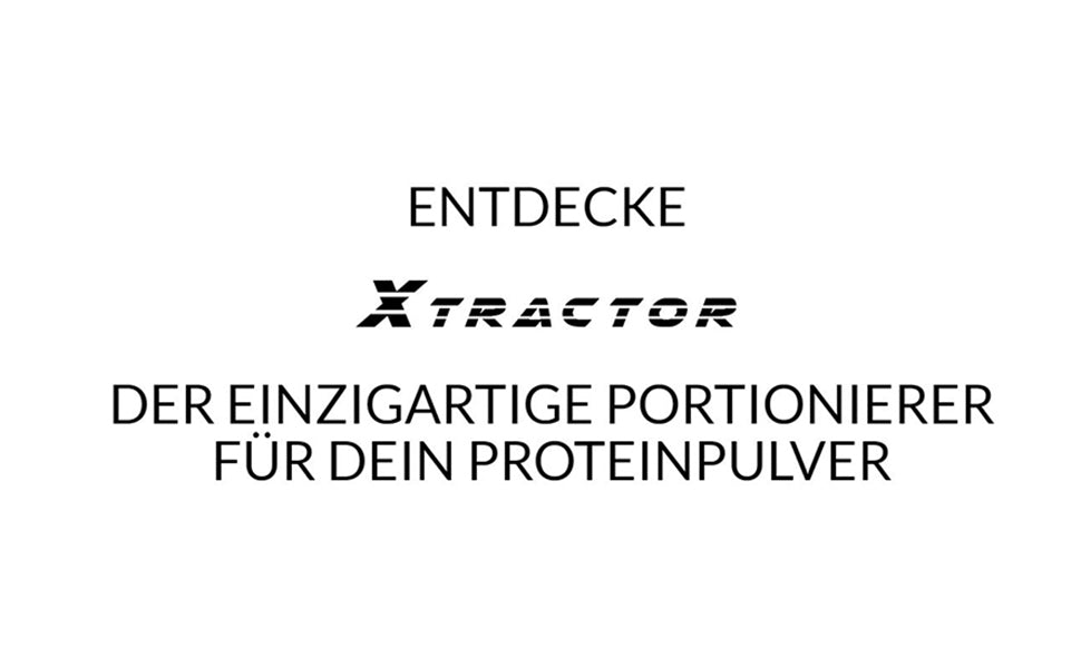 XTRACTOR - Portioner for Protein/Protein Powder - Fitness Powder Scoop - 6 portions at Once for Direct Insertion into The Shaker