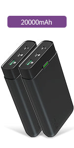Power Bank 26800mAh Portable Charger, Riapow Fast Charging 3.0A USB C