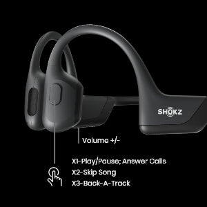 Shokz OpenRun Pro Bone Conduction Sports Headphones, Open-ear Sports Earphones with Mic, Bluetooth Wireless Headset, IP55 Waterproof, Ideal Sport Earphone for Running, with HeadBand (Cooldown Blue)
