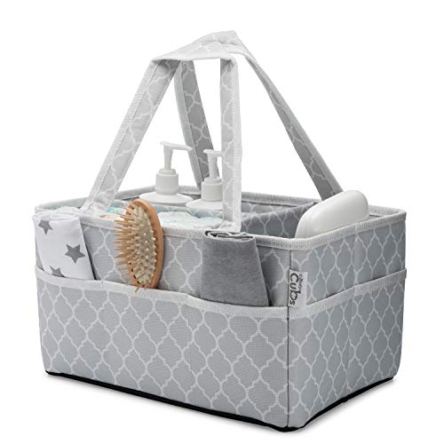Baby Diaper Caddy Nappy Large Organizer Bag Portable Basket for Car Bedroom Travel Storage by Comfy Cubs
