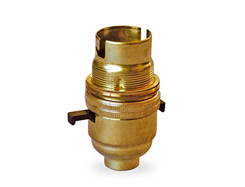 Lamps and Lights lampholder with Switch - 10mm Entry - Brass