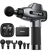 RENPHO Hand Held Deep Tissue Massager for Muscles, Back, Foot, Neck, Shoulder, Leg, Calf Pain Relief-2600mAh Large Capacity Battery Cordless Electric Percussion Full Body Massage with Portable Design