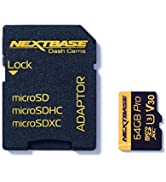 Nextbase 64GB U3 Micro SD Memory Card - With Adapter - Compatible with Nextbase In-Car Dash Cams Series 1 and 2