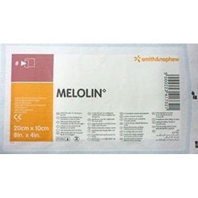 Melolin 10 x 20 cm x 10 Low Adherent Absorbent Dressings - Wounds Abrasions Burns