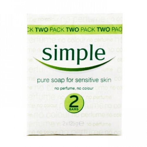 Simple Soap 125gm Twin Packs (6 Twin Packs 12 bars in Total)