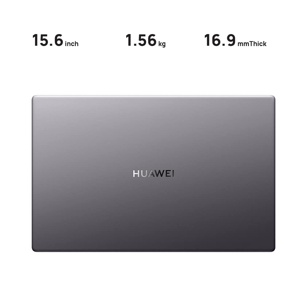 HUAWEI Matebook D15 Windows 11 Intel Core i5 11th Gen Laptop - 15.6 Inch Screen, 8GB RAM and 512GB SSD memory - Thin & Light - 1080P Eye Comfort FullView Ultrabook - Space Grey