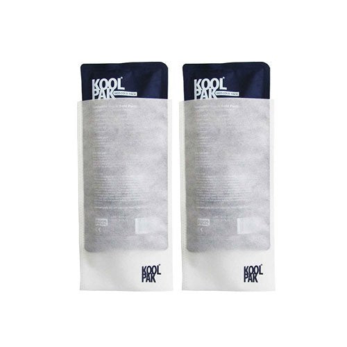 Koolpak Luxury Reusable Hot & Cold Gel Pack Large (12 x 29cm) with Non-Woven Sleeve - Twin Set